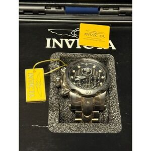 Invicta Reserve Men's Venom Swiss Chrono Silvertone wrist‎ watch with case